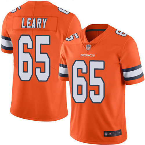 Men Denver Broncos #65 Ronald Leary Limited Orange Rush Vapor Untouchable Football NFL Jersey